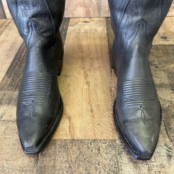 Lucchese N159754 Black Snip Toe 1883 Cowboy Boots Mens 8 EE - Picture 8 of 12